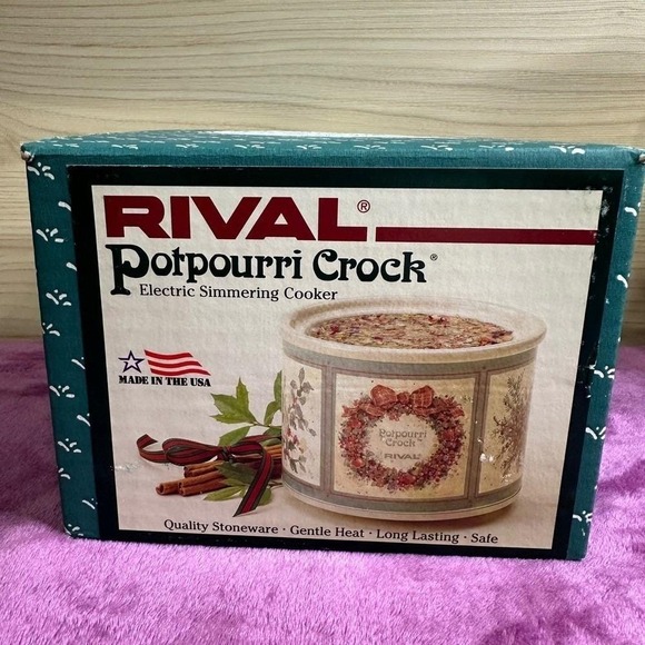 Rival Other - Rival Potpourri Crock Electric Simmering Cooker Model 3209X Vintage Kitchen Deco